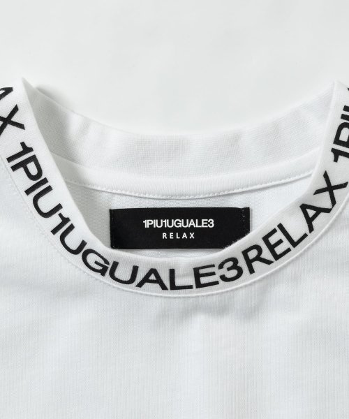 1PIU1UGUALE3 RELAX(1PIU1UGUALE3 RELAX)/1PIU1UGUALE3 RELAX(ウノピゥウノウグァーレトレ リラックス)ネックロゴ半袖Tシャツ/img18