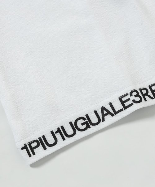 1PIU1UGUALE3 RELAX(1PIU1UGUALE3 RELAX)/1PIU1UGUALE3 RELAX(ウノピゥウノウグァーレトレ リラックス)ネックロゴ半袖Tシャツ/img20