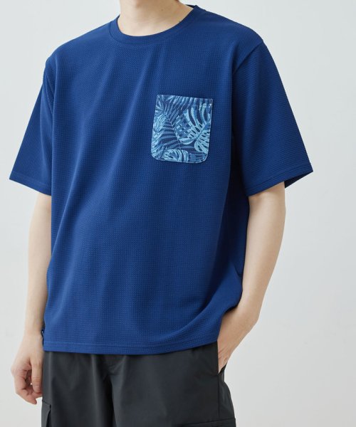 JUNRed(ジュンレッド)/  j.n.r.d / ウェーブワッフルポケットTシャツ/img20