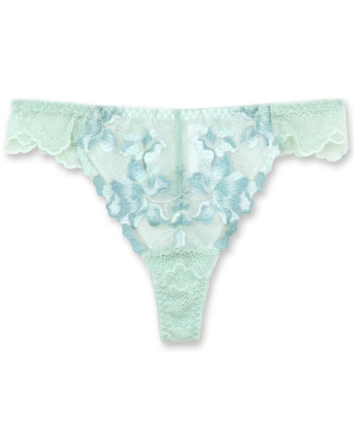 fran de lingerie(フランデランジェリー)/華あり刺繍ノンワイヤーブラ＆ショーツセットとお揃い 「スタイルアップワイヤレスビターセクシー タンガ」 Tバック タンガ/img19