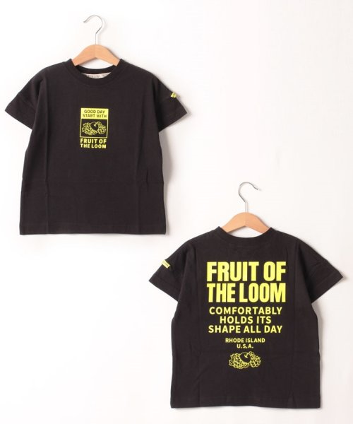 FRUIT OF THE LOOM(フルーツオブザルーム)/【Kid's】FRUIT OF THE LOOM/フルーツオブザルーム　厚盛ラバーロゴプリントドロップショルダーTシャツ/img05