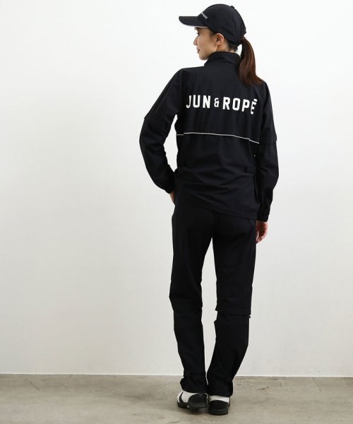 JUN and ROPE(ジュン＆ロペ)/【耐水】【透湿】バックロゴプリント防水レインブルゾン/img02