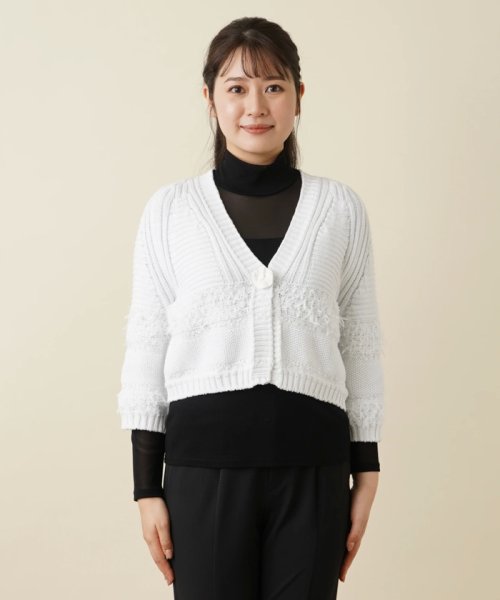 ショート丈ニットカーディガン 