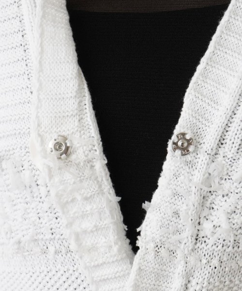 ショート丈ニットカーディガン 