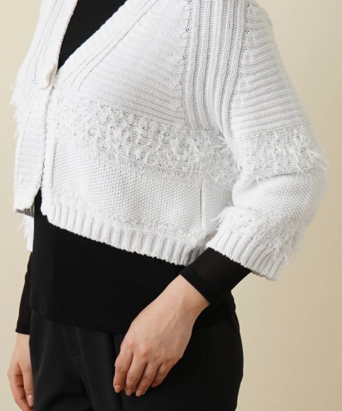 ショート丈ニットカーディガン 