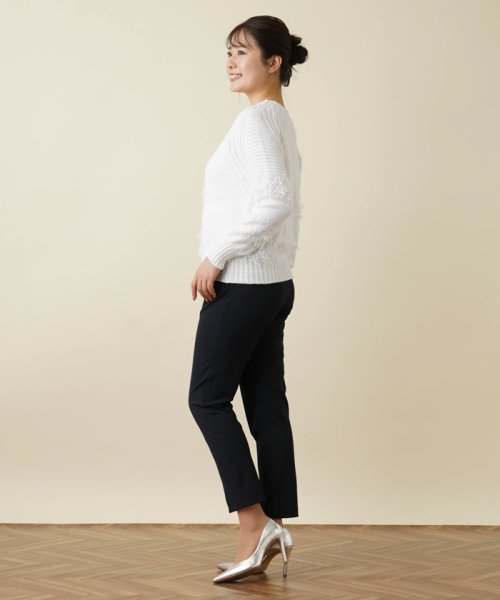 Vネックニットプルオーバー 