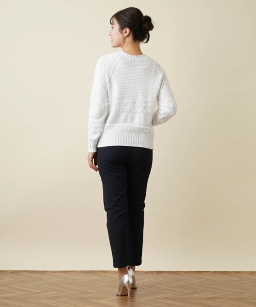 Vネックニットプルオーバー 