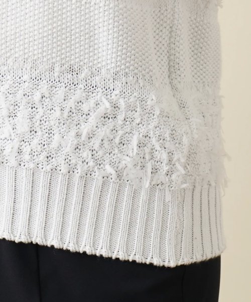 Vネックニットプルオーバー 