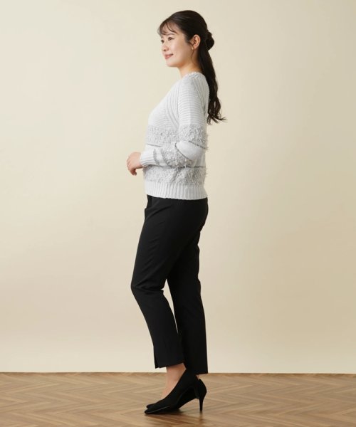 Vネックニットプルオーバー 