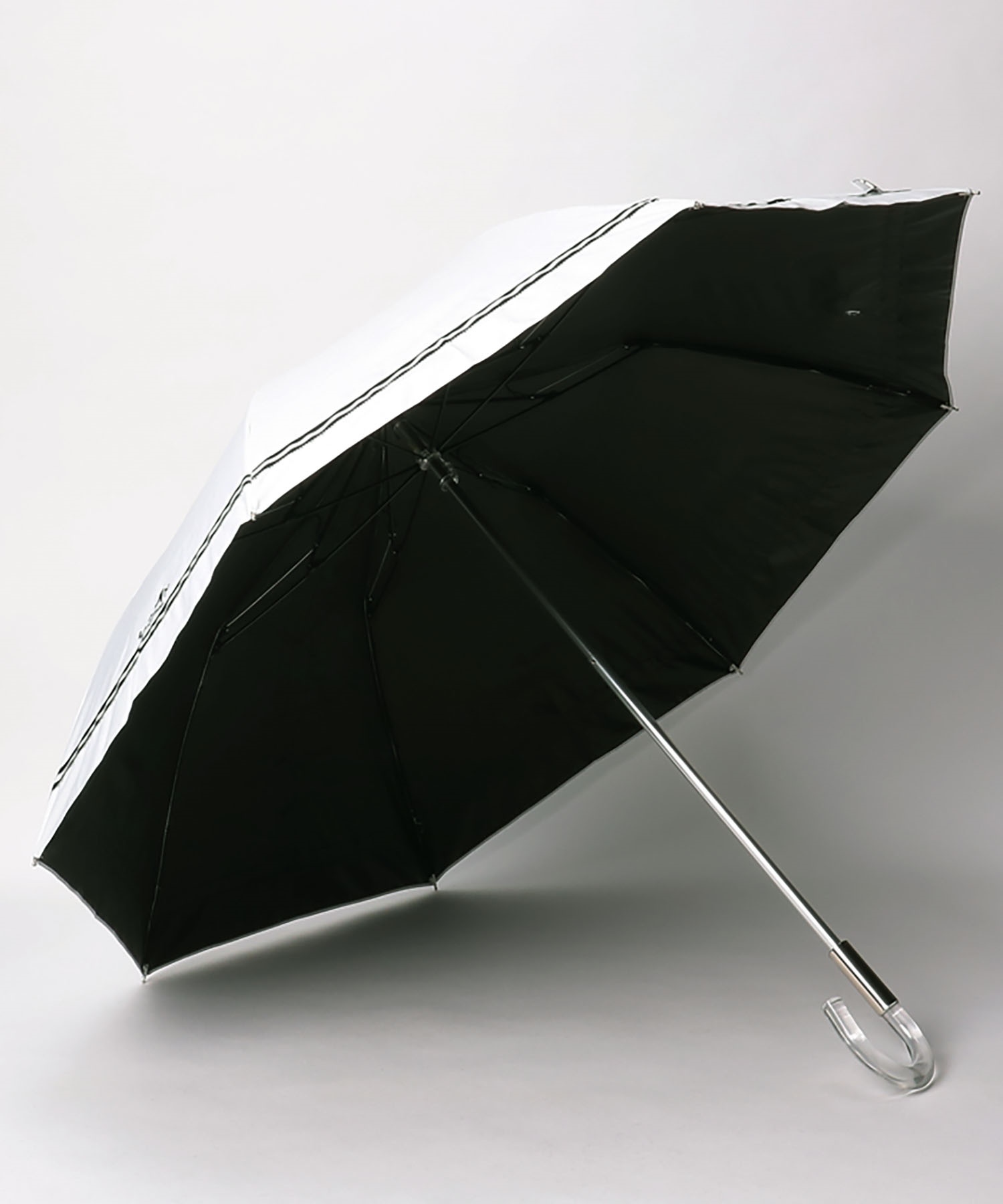 晴雨兼用折りたたみ日傘 シエスタグログランリボン(505929057 晴雨兼用折りたたみ日傘 シエスタグログランリボン(505929057