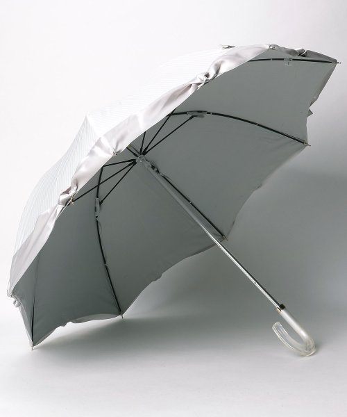 LANVIN en Bleu(umbrella)(ランバンオンブルー（傘）)/晴雨兼用日傘　ストライプサテンリボン/img01