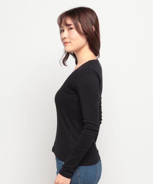 BENETTON (women)(ベネトン（レディース）)/ロゴ刺繍入りUネック長袖Tシャツ・カットソー/img05