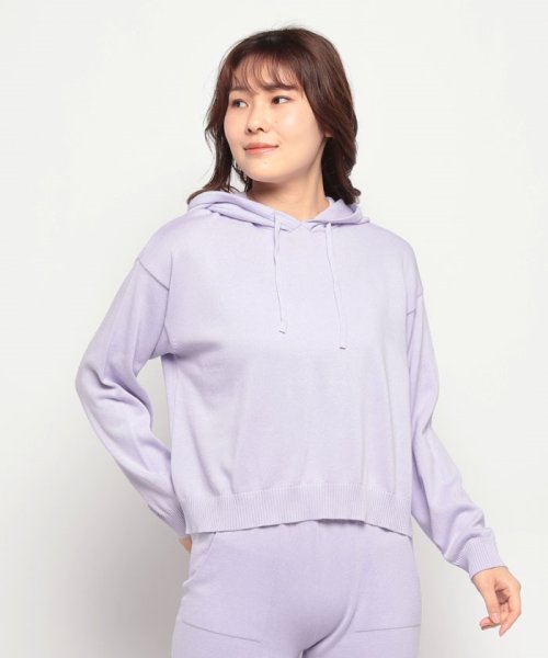 BENETTON (women)(ベネトン（レディース）)/【セットアップ対応商品】コットン100％無地ニットパーカー/img17