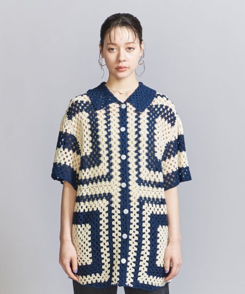 ＜FRNCH＞クロシェ ショートスリーブ シャツ 