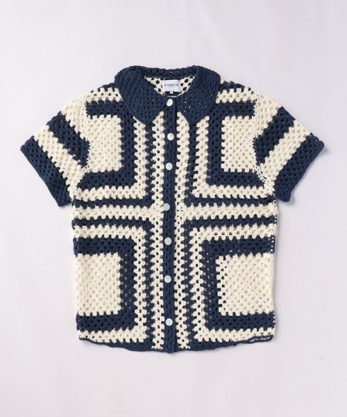 ＜FRNCH＞クロシェ ショートスリーブ シャツ 