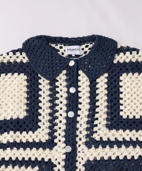 ＜FRNCH＞クロシェ ショートスリーブ シャツ 