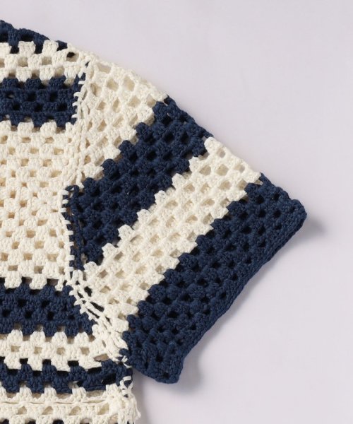 ＜FRNCH＞クロシェ ショートスリーブ シャツ 