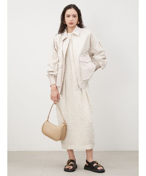 袖ボリュームスウィングブルゾン 予めご了承ください