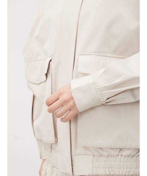 袖ボリュームスウィングブルゾン 予めご了承ください