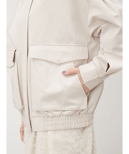 袖ボリュームスウィングブルゾン 予めご了承ください