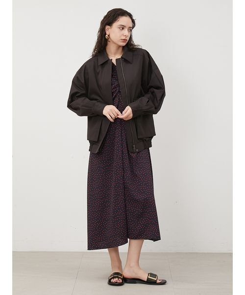 袖ボリュームスウィングブルゾン 予めご了承ください