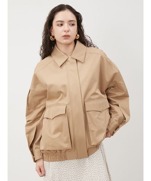 袖ボリュームスウィングブルゾン 予めご了承ください