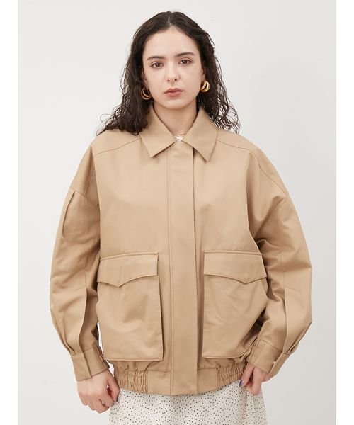 袖ボリュームスウィングブルゾン 予めご了承ください