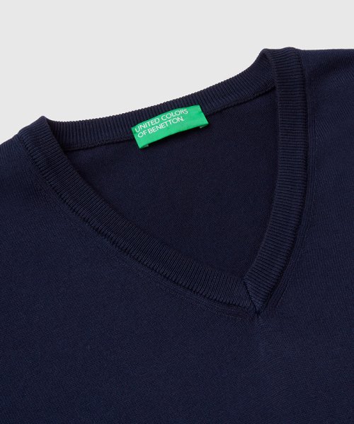 BENETTON (mens)(ベネトン（メンズ）)/コットン100％無地Vネック長袖ニットセーターB/img15