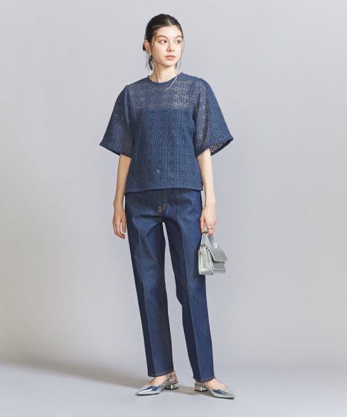 BEAUTY&YOUTH UNITED ARROWS(ビューティーアンドユース　ユナイテッドアローズ)/ラッセルレース ショートスリーブ トップス/img03