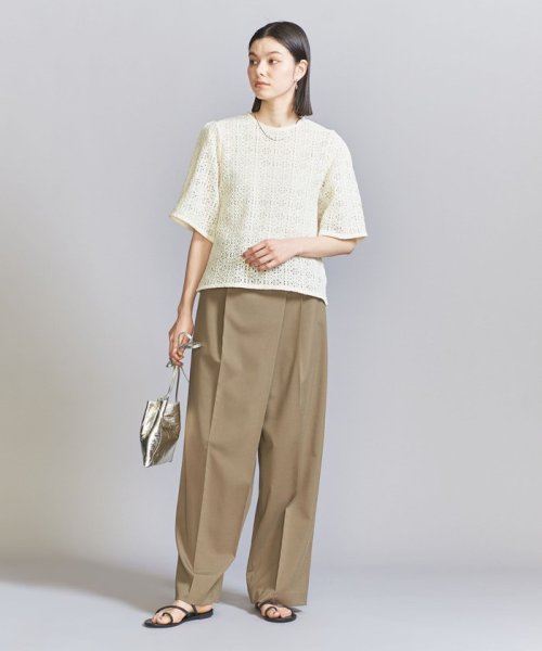 BEAUTY&YOUTH UNITED ARROWS(ビューティーアンドユース　ユナイテッドアローズ)/ラッセルレース ショートスリーブ トップス/img06