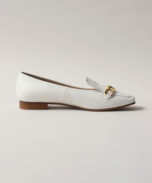 スクエアチェーンローファー フラット20↑ あらかじめご了承ください