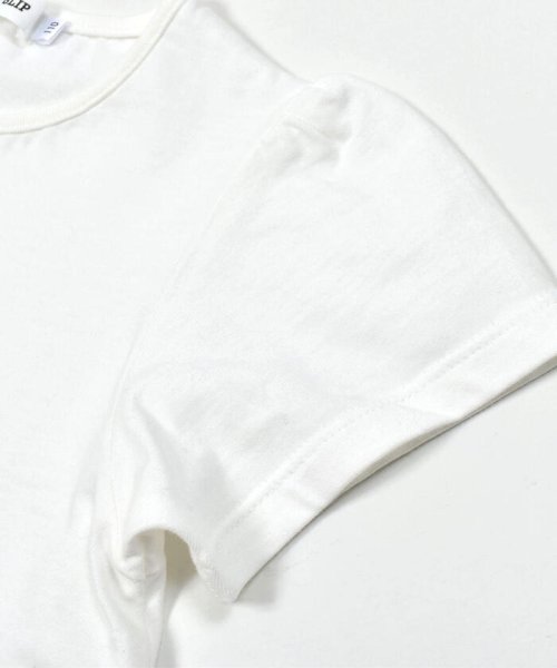 SLAP SLIP(スラップスリップ)/キラキラグリッタープリント・ひらひら肩フリル半袖Tシャツ(80~130cm)/img10