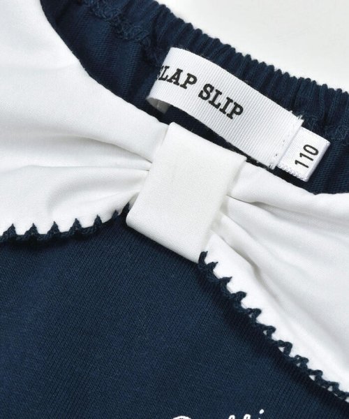 SLAP SLIP(スラップスリップ)/リボン襟キラキラビジューチェリープリント半袖Tシャツ(80~130cm)/img12