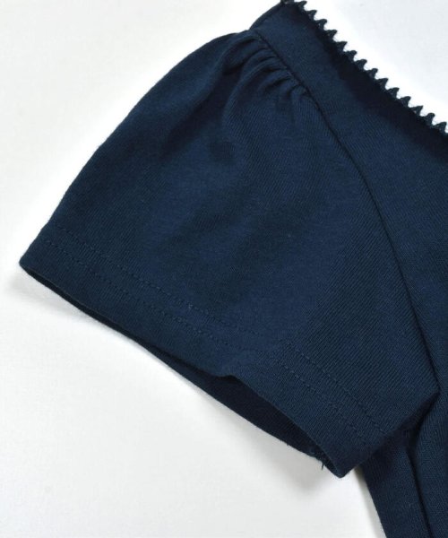 SLAP SLIP(スラップスリップ)/リボン襟キラキラビジューチェリープリント半袖Tシャツ(80~130cm)/img14