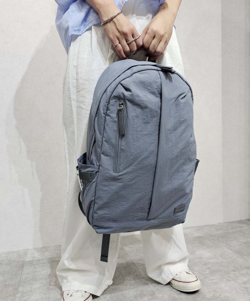 UNGRID bag(アングリッド　バッグ)/牛革付属 カラビナ付　大容量　超軽量　撥水ナイロン　多機能リュック＆ショルダーバッグ 　2点セット/img43