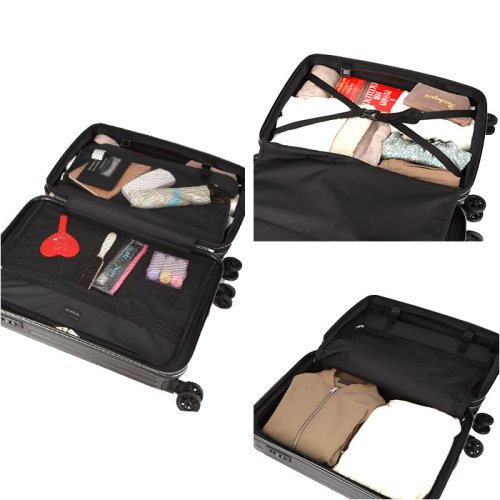 wise:ly ワイズリー スーツケース 52－58L ワイズリー wise ly スーツケース 奥行 約26cm～約29cm