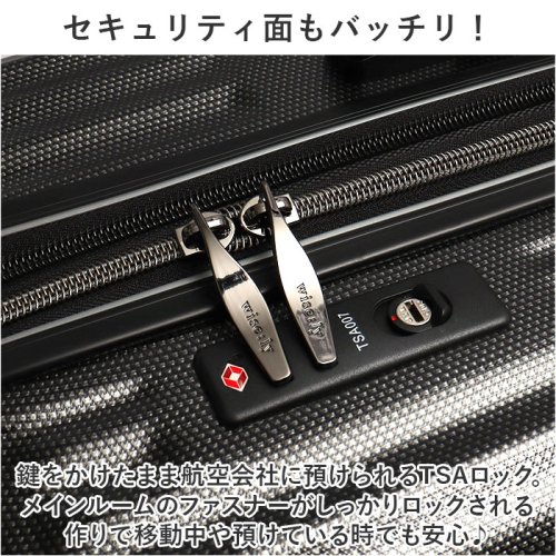 wise:ly ワイズリー スーツケース 52－58L ワイズリー wise ly スーツケース 奥行 約26cm～約29cm