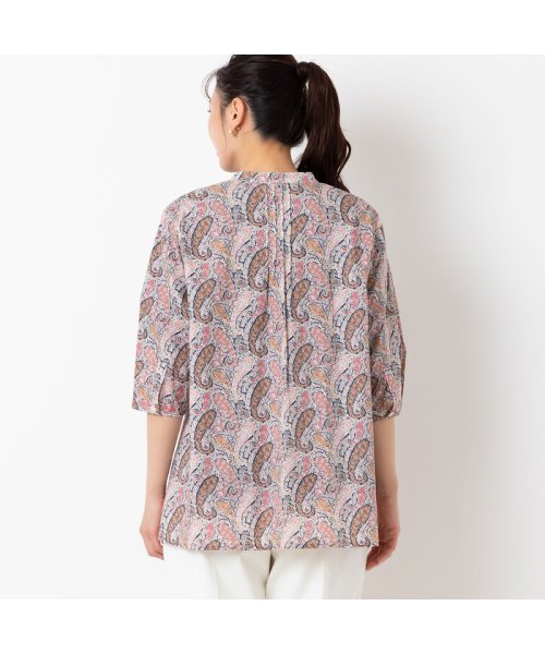 リバティプリント ペーズリー柄ピンタックシャツ 人気・おすすめ｜使いやすい・旅行におすすめ 品質保証 全国発送 正規品・日本国内発送・安心保証付き