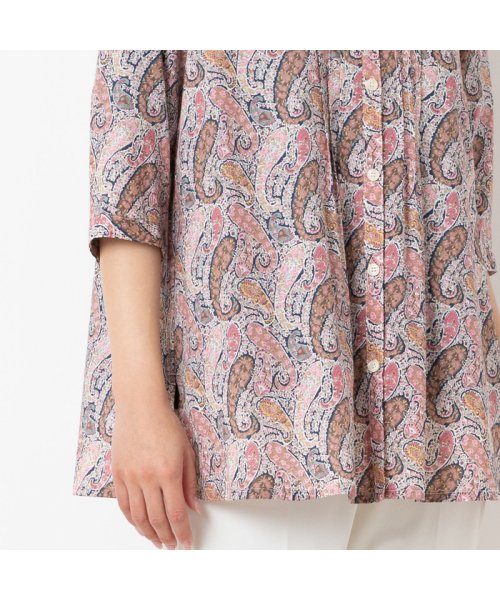 リバティプリント ペーズリー柄ピンタックシャツ 人気・おすすめ｜使いやすい・旅行におすすめ 品質保証 全国発送 正規品・日本国内発送・安心保証付き