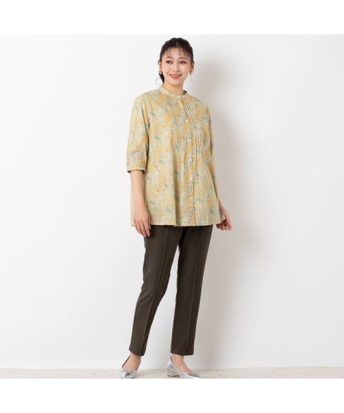 リバティプリント ペーズリー柄ピンタックシャツ 人気・おすすめ｜使いやすい・旅行におすすめ 品質保証 全国発送 正規品・日本国内発送・安心保証付き