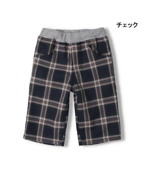 Crescent(クレセント)/【子供服】 crescent (クレセント) ギンガム・ストライプ・チェック6分丈ハーフパンツ 80cm～130cm N33120/img01