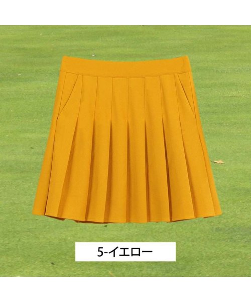 TopIsm(トップイズム)/ゴルフスカート レディース ゴルフウェア プリーツスカート ストレッチ 無地 インナーパンツ裏地付 ポケット S M L XL 小さいサイズ 大きいサイズ/img06
