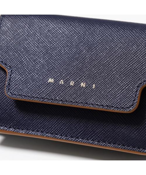 MARNI 三つ折り財布 PFMOW02U07 LV520 サフィアーノレザー