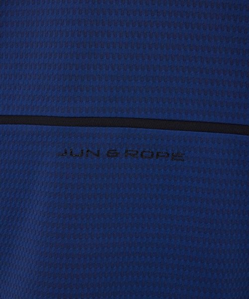 JUN and ROPE(ジュン＆ロペ)/【UV】【吸水速乾】格子ジャカード半袖ハーフジップシャツ/img15
