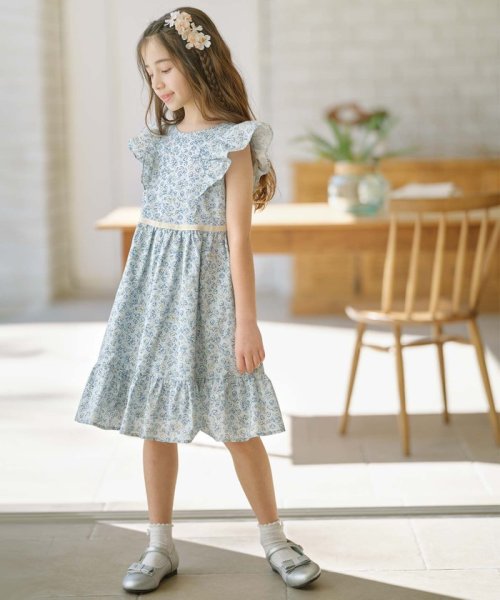 メゾピアノ ぽくっ チェック レース ワンピース 140 