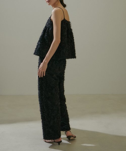 KIRYUコーラルフラワーカットジャガードイージーパンツ【セットアップ対応】 ■モデル身長 着用サイズ セットアップ対応