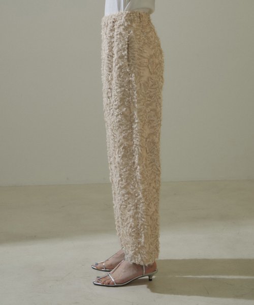 KIRYUコーラルフラワーカットジャガードイージーパンツ【セットアップ対応】 ■モデル身長 着用サイズ セットアップ対応