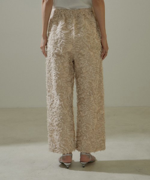 KIRYUコーラルフラワーカットジャガードイージーパンツ【セットアップ対応】 ■モデル身長 着用サイズ セットアップ対応