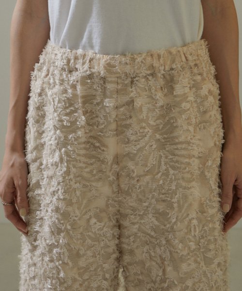 KIRYUコーラルフラワーカットジャガードイージーパンツ【セットアップ対応】 ■モデル身長 着用サイズ セットアップ対応