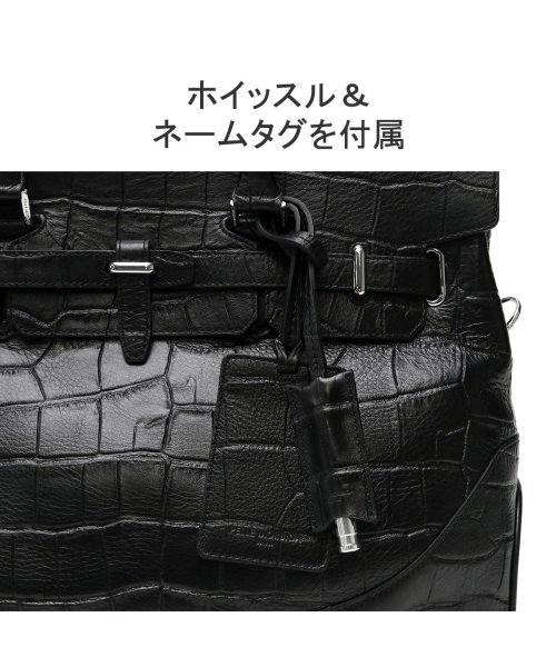 PELLE MORBIDA(ペッレ モルビダ)/ペッレモルビダ ボストンバッグ PELLE MORBIDA  本革 2WAY A4 ダッフルバッグ 大容量 2WAYボストン 底鋲 クロコ調 MB026AELE/img06